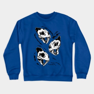 Saber-teethed Tigers Tattoo Flash Crewneck Sweatshirt